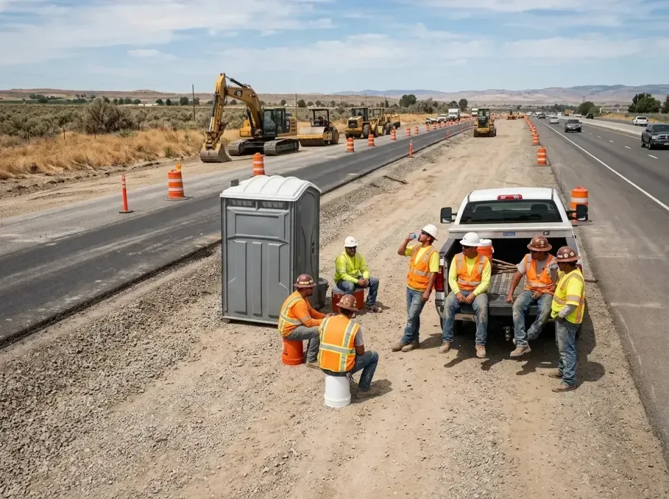 highway-road-construction-crew-007 — frequently asked questions, Porta Potty and Restroom Rentals in Boron, CA